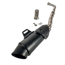 ΕΞΑΤΜΙΣΗ YAMAHA CRYPTON R 105 115 ΣΤΡΟΓΥΛΛΟ ΜΑΥΡΟ ME ΣΙΓΑΣΤΗΡΑ APIDO