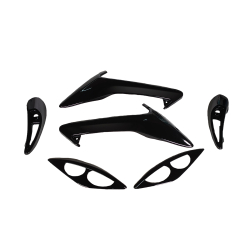 ΠΛΑΣΤΙΚΑ ΚΑΠΑΚΙΑ BODY KIT YAMAHA CRYPTON X-135 ΜΑΥΡΟ HYPER-X