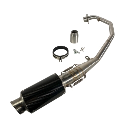 ΕΞΑΤΜΙΣΗ HONDA GTR 150 ΣΤΡΟΓΥΛΛΟ CARBON ΜΕ ΣΙΓΑΣΤΗΡΑ APIDO