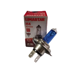 ΛΑΜΠΑ 12V 60 55W H4 COOL BLUE +50% SUPER WHITE LIMASTAR