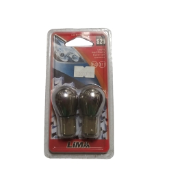 ΛΑΜΠΑ 12V 21 5W ΣΤΟΠ ΧΡΩΜΙΟ ΚΟΚΚΙΝΟ ΖΕΥΓΟΣ LIMA