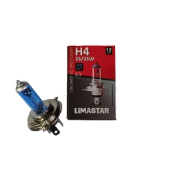 ΛΑΜΠΑ 12V 35 35W H4 HS1 P43T LIMASTAR ΜΠΛΕ ΠΑΓΟΥ +50% SUPER WHITE