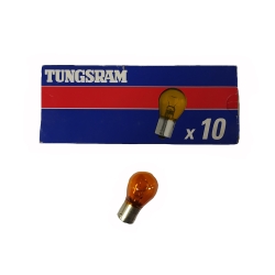 ΛΑΜΠΑ 12V 21W ΦΛΑΣ BAU15S ΠΟΡΤΟΚΑΛΙ  TUNGSRAM