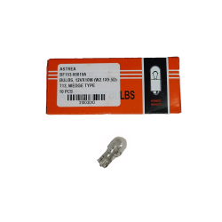 ΛΑΜΠΑ 12V 10W T13 ΑΚΑΛΥΚΗ ΛΕΥΚΗ W2.1x9.5d