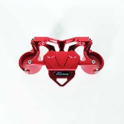 ΓΕΦΥΡΑ ΠΙΡΟΥΝΙΟΥ ΑΛΟΥΜΙΝΙΟΥ YAMAHA CRYPTON X-135 APIDO RACING ΚΟΚΚΙΝΗ