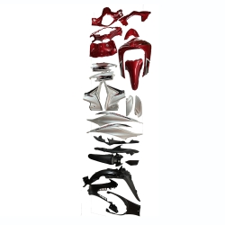 ΠΛΑΣΤΙΚΑ ΣΕΤ HONDA WAVE 110 ΚΟΚΚΙΝΟ ΑΣΗΜΙ ΤΑΥΛΑΝΔΗΣ