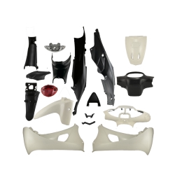 ΠΛΑΣΤΙΚΑ ΣΕΤ MODENAS KRISS 125 ΚΑΡΜΠΥΡΑΤΕΡ ΑΣΠΡΑ/ΜΑΥΡΑ 17 ΤΕΜΑΧΙΑ ΜΑΛΑΙΣΙΑΣ