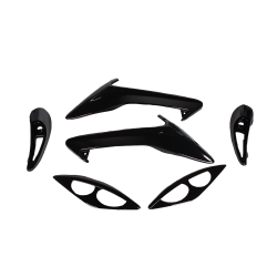 ΠΛΑΣΤΙΚΑ ΚΑΠΑΚΙΑ BODY KIT YAMAHA CRYPTON X-135 ΜΑΥΡΟ HYPER-X