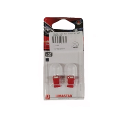 ΛΑΜΠΑ LED Τ10 ΚΟΚΚΙΝΟ ΖΕΥΓΟΣ LIMASTAR