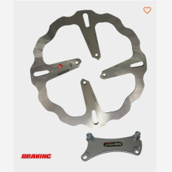 ΔΙΣΚΟΠΛΑΚΑ ΕΜΠΡΟΣ HONDA ASTREA110 SUPRA-X125 WAVE OVERSIZE 300 ΜΕ ΑΝΤΑΠΤΟΡΑ BRAKING