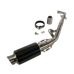 ΕΞΑΤΜΙΣΗ HONDA SUPRA ΣΤΡΟΓΥΛΛΟ CARBON ΜΕ ΣΙΓΑΣΤΗΡΑ APIDO