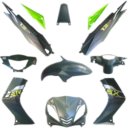 ΠΛΑΣΤΙΚΑ ΣΕΤ YAMAHA CRYPTON X-135 ΠΡΑΣΙΝΟ ΜΑΤ 11ΤΜΧ OEM