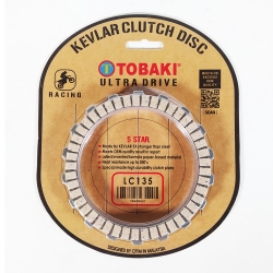 ΔΙΣΚΟΙ ΣΥΜΠΛΕΚΤΗ YAMAHA CRYPTON X-135 ΣΕΤ RACING KEVLAR TOBAKI