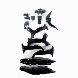 ΠΛΑΣΤΙΚΑ ΣΕΤ YAMAHA CRYPTON R 105  4US ΜΑΥΡΟ ΜΑΛΑΙΣΙΑΣ