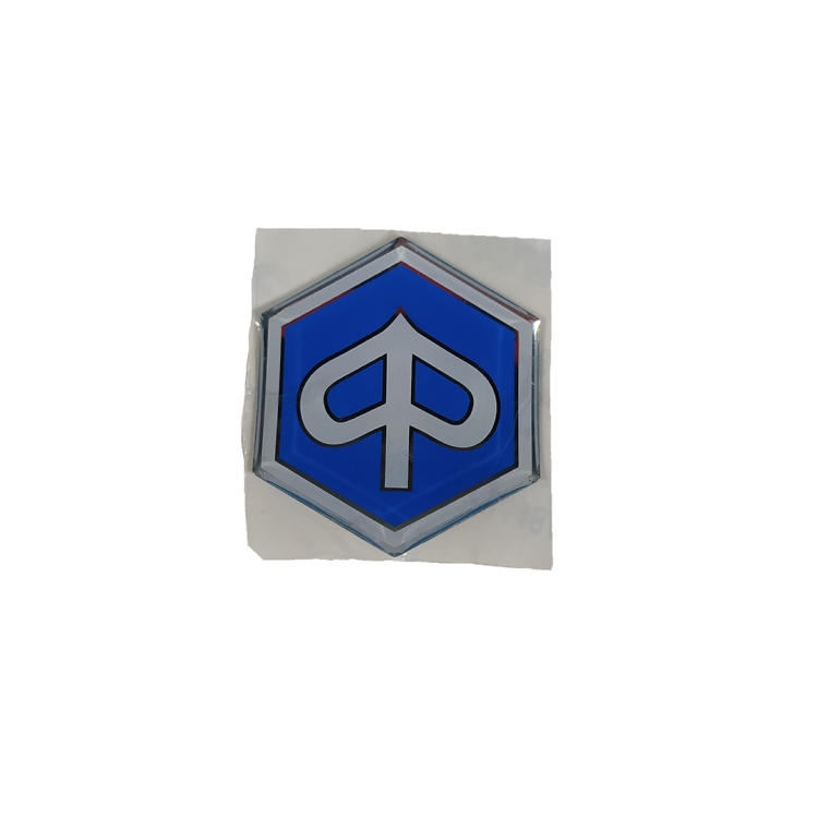 ΑΥΤΟΚΟΛΛΗΤΟ ΕΜΒΛΗΜΑ PIAGGIO ΕΞΑΓΩΝΟ 36mm X 33mm