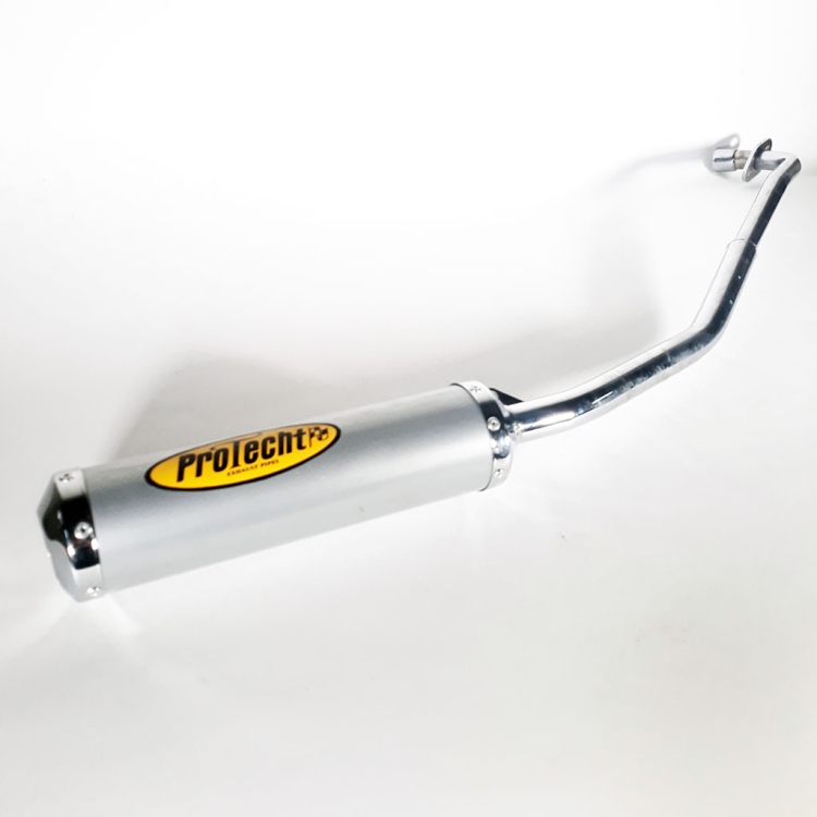 ΕΞΑΤΜΙΣΗ YAMAHA CRYPTON R 105 115 PROTECH ΣΤΡΟΓΓΥΛΗ ΑΣΗΜΙ ΚΙΤΡΙΝΟ ΑΥΤΟΚΟΛΛΗΤΟ ΜΕ ΓΡΑΤΖΟΥΝΙΕΣ