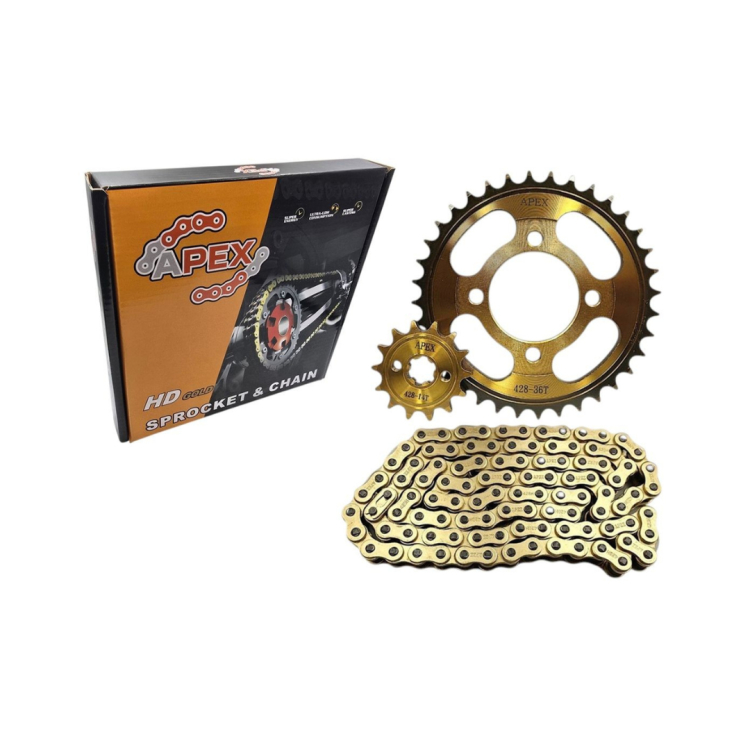 ΓΡΑΝΑΖΙΑ ΑΛΥΣΙΔΑ ΣΕΤ DAYTONA DY100 NOVA100 ΧΡΥΣΗ APEX ΕΝΥΣΧΥΜΕΝΗ ΑΛΥΣΙΔΑ ROC