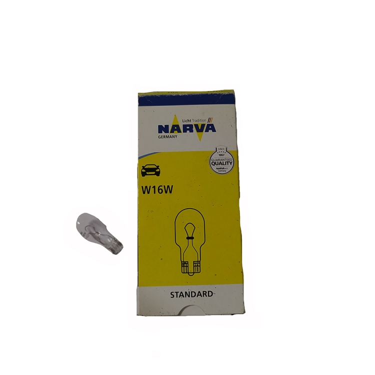 ΛΑΜΠΑ 12V 16W ΑΚΑΛΥΚΗ ΛΕΥΚΗ NARVA 17631