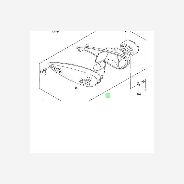 ΦΛΑΣ SUZUKI KATANA AY50 ΕΜΠΡΟΣ ΑΡΙΣΤΕΡΑ  ΓΝΗΣΙΟ