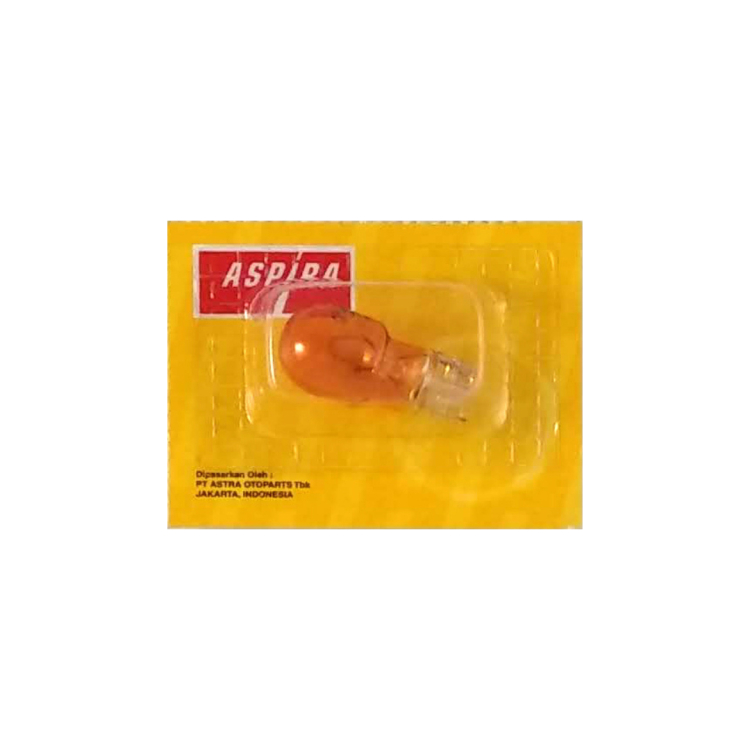 ΛΑΜΠΑ 12V 10W T13 ΑΚΑΛΥΚΗ ΠΟΡΤΟΚΑΛΙ ASPIRA