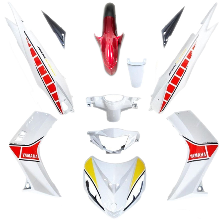 ΠΛΑΣΤΙΚΑ ΣΕΤ YAMAHA CRYPTON X-135 ΑΣΠΡΟ ΚΟΚΚΙΝΟ 11ΤΜΧ OEM