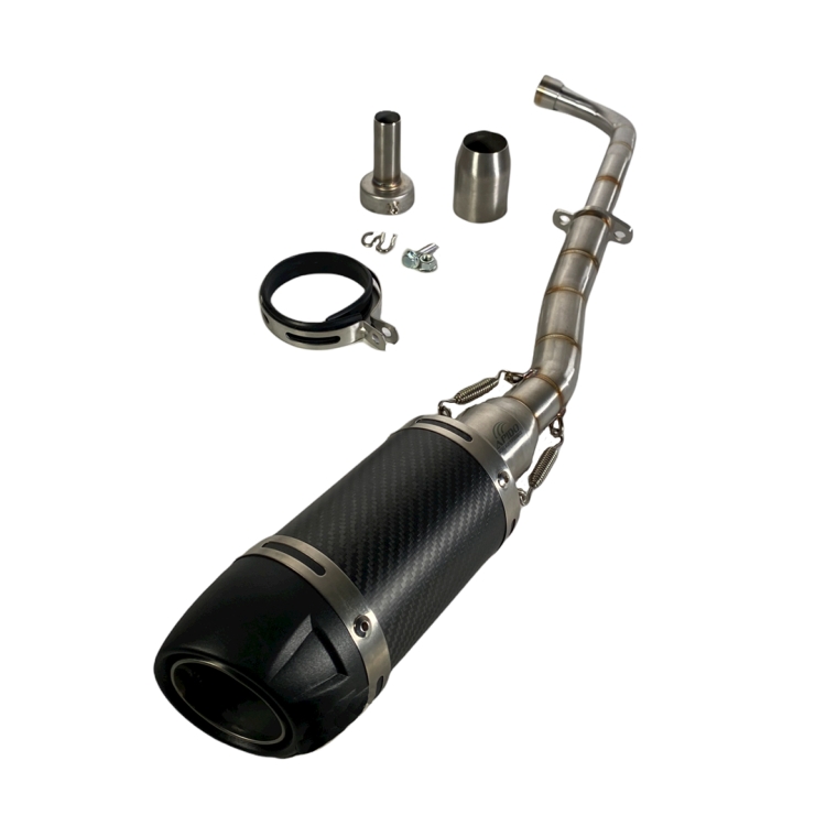 ΕΞΑΤΜΙΣΗ YAMAHA CRYPTON R 105 115 ΣΤΡΟΓΥΛΛΟ CARBON ΜΕ ΣΙΓΑΣΤΗΡΑ