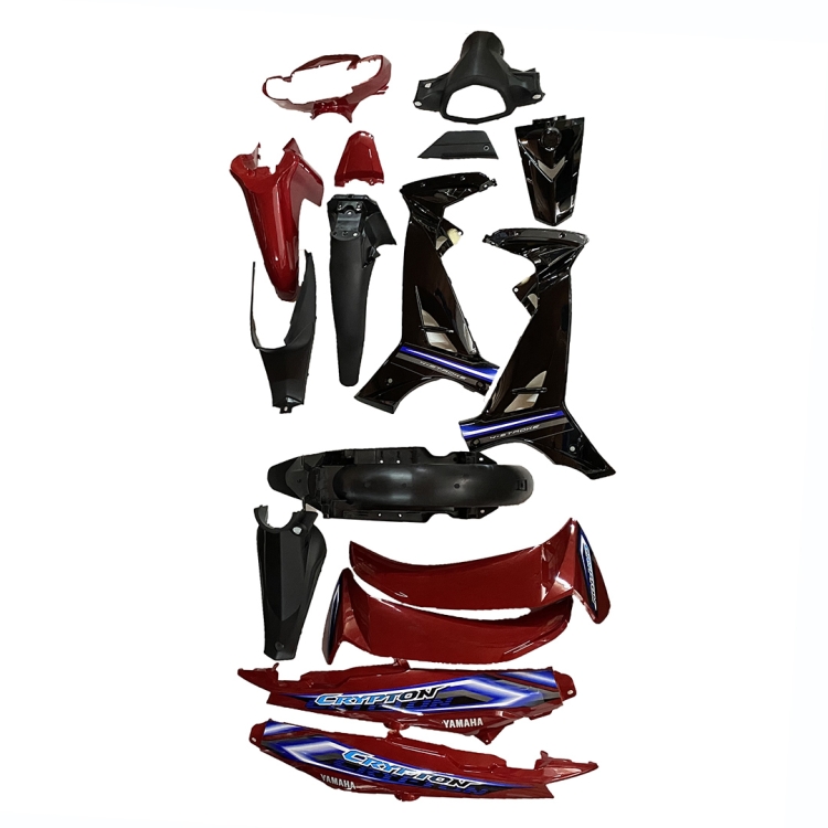 ΠΛΑΣΤΙΚΑ ΣΕΤ YAMAHA CRYPTON T110 C ΚΟΚΚΙΝΟ - ΜΑΥΡΟ