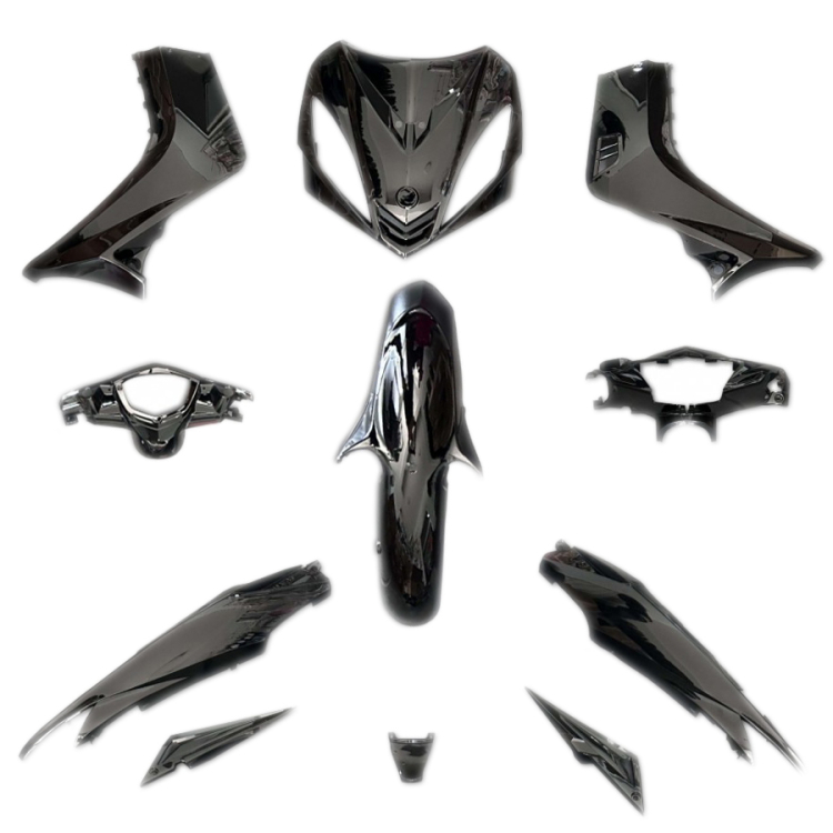 ΠΛΑΣΤΙΚΑ ΣΕΤ YAMAHA CRYPTON X-135 ΜΑΥΡΟ 11 ΤΕΜ