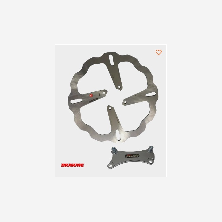 ΔΙΣΚΟΠΛΑΚΑ ΕΜΠΡΟΣ HONDA ASTREA110 SUPRA-X125 WAVE OVERSIZE 300 ΜΕ ΑΝΤΑΠΤΟΡΑ BRAKING