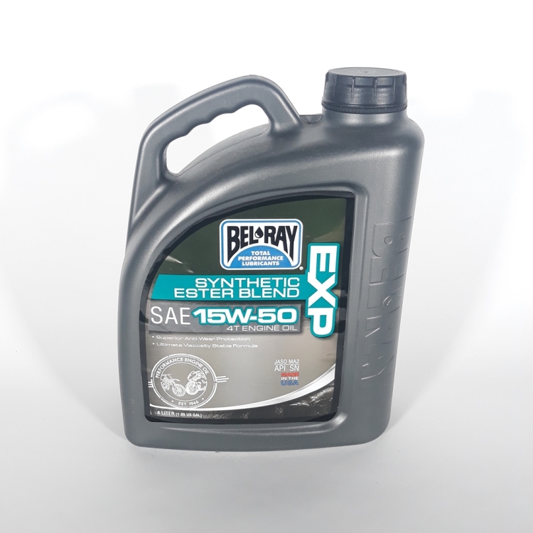 ΛΑΔΙ BEL-RAY 15W50 EXP/ESTER SEMI-SYNTHETIC 4Τ  4L