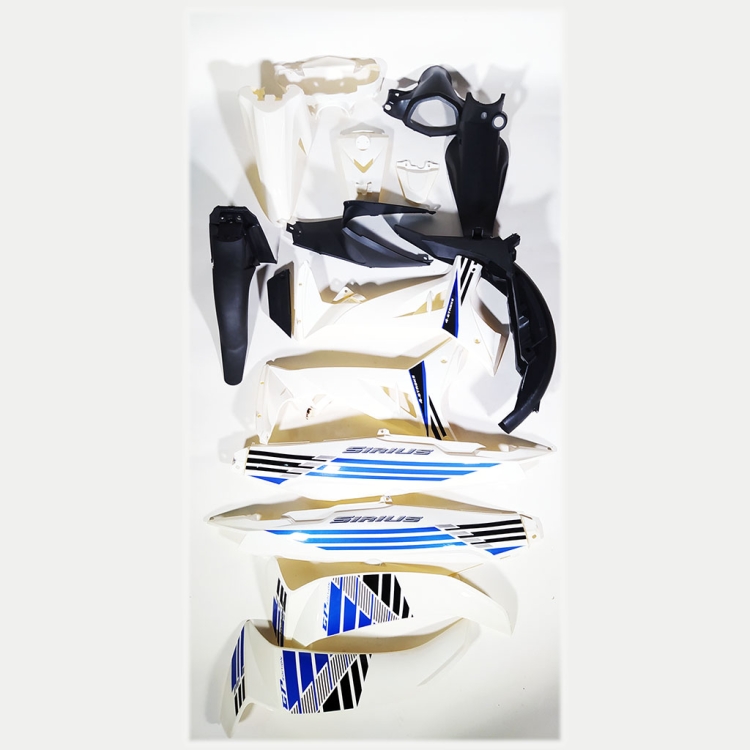 ΠΛΑΣΤΙΚΑ ΣΕΤ YAMAHA CRYPTON T110 C ΑΣΠΡΟ - ΜΑΥΡΟ