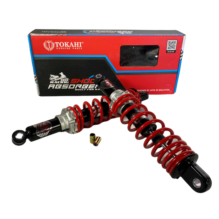 ΑΜΟΡΤΙΣΕΡ ΠΙΣΩ 34cm HONDA SUPRA INNOVA 125 INJ ΜΑΥΡΟ ΚΟΚΚΙΝΟ RACING ΖΕΥΓΟΣ  ΤΟΚΑHI