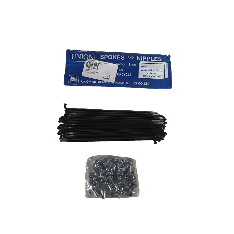 ΑΚΤΙΝΕΣ ΤΡΟΧΟΥ 157mm 10G ΜΑΥΡΕΣ ΣΕΤ UNION