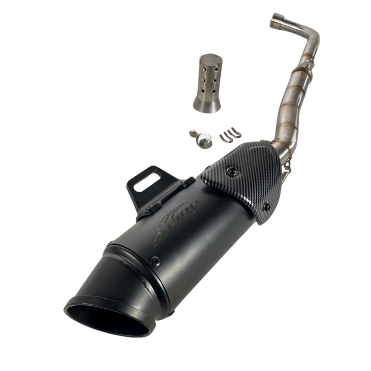 ΕΞΑΤΜΙΣΗ YAMAHA CRYPTON R 105 115 ΣΤΡΟΓΥΛΛΟ ΜΑΥΡΟ ME ΣΙΓΑΣΤΗΡΑ APIDO