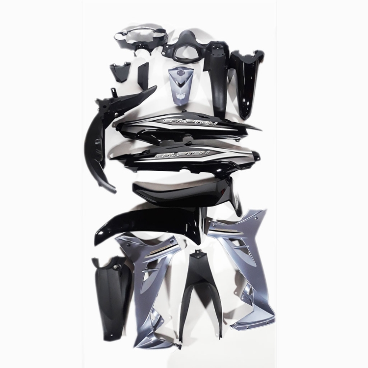 ΠΛΑΣΤΙΚΑ ΣΕΤ YAMAHA CRYPTON T110 C ΜΑΥΡΟ -  ΑΣΗΜΙ NK